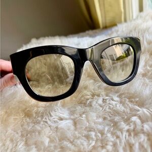 Celine Black Cat-Eye Glasses